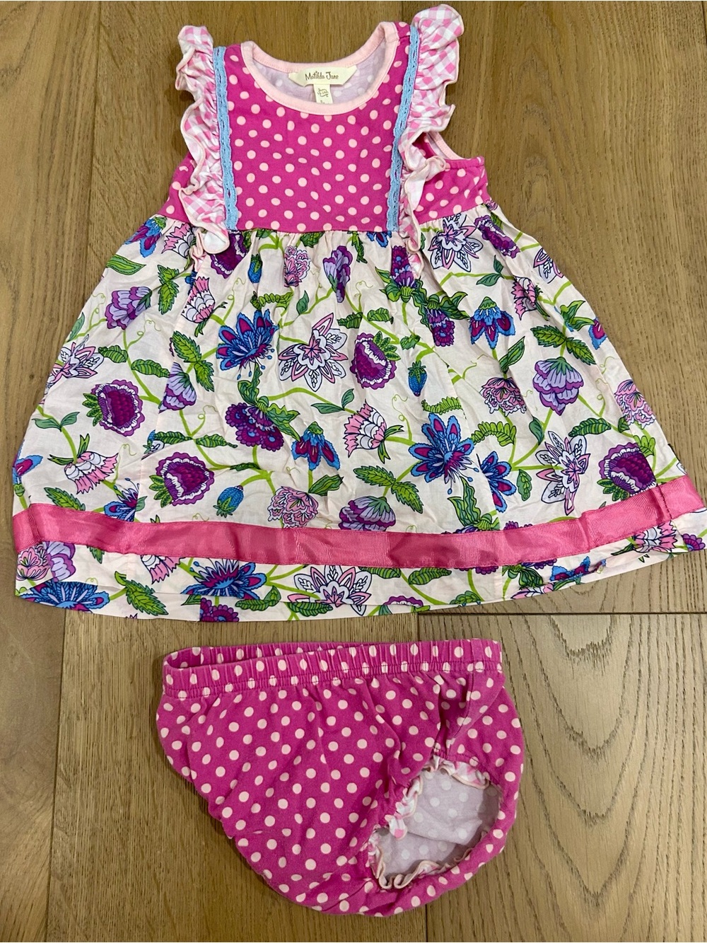 Matilda Jane Hot Pink Polka Dot Dress